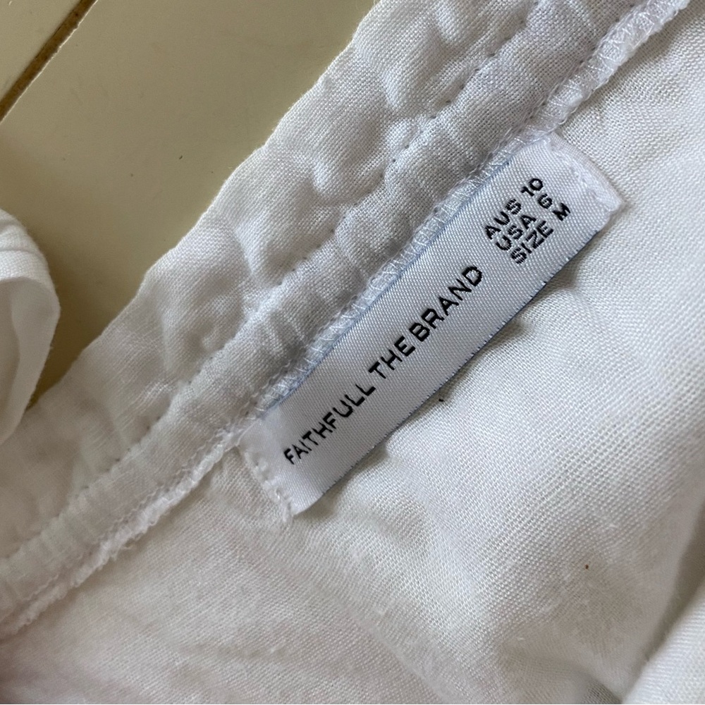 New Faithfull The Brand Linen Midi Dress - Picture 6 of 15
